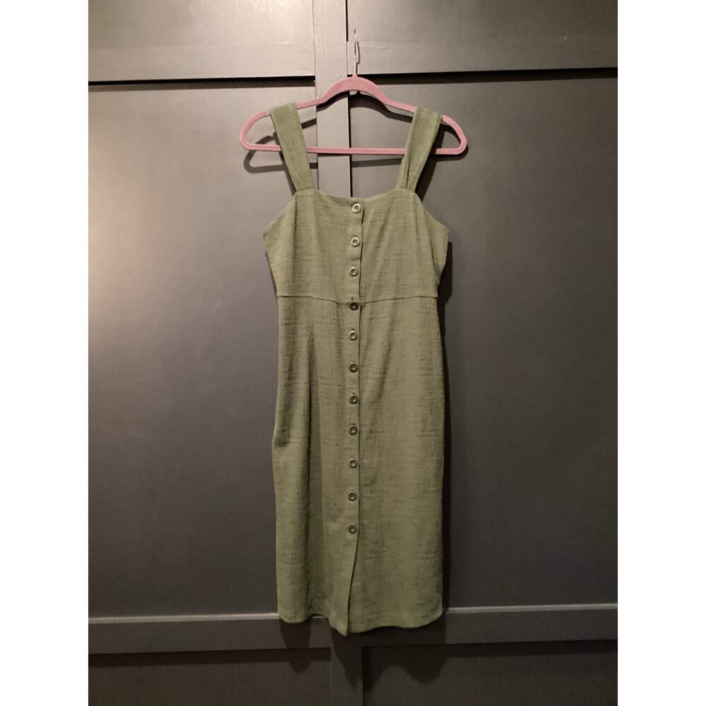Madewell Texture & Thread Button-Front Tank Dress… - image 2
